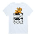 thumbnail image 1 of Garfield - Don't Know Don't Care - Toddler And Youth Short Sleeve Graphic T-Shirt, 1 of 5