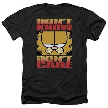 Garfield - Dont Know Dont Care - Heather Short Sleeve Shirt - Medium