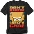 thumbnail image 1 of Garfield T-Shirt Dont Know Dont Care Unisex Graphic Tee For Men & Women Black&nbsp;, 1 of 7
