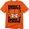 thumbnail image 1 of Garfield T-Shirt Dont Know Dont Care Unisex Graphic Tee For Men & Women Orange&nbsp;, 1 of 7