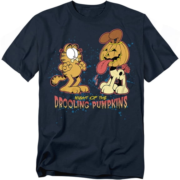 Garfield T-Shirt Drooling Pumpkins Unisex Graphic Tee For Men & Women