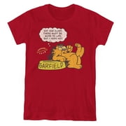 TREVCO Garfield Eat And Sleep S/S Women's T-Shirt Cardinal