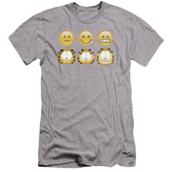 Garfield - Emojis - Premium Slim Fit Short Sleeve Shirt - Medium