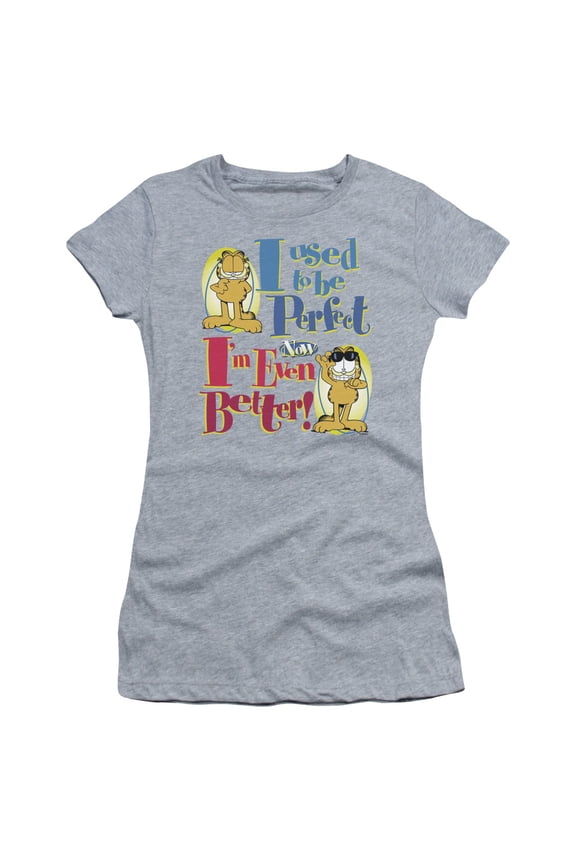 Garfield Even Better S/S Junior Women's T-Shirt Sheer Athletic Heather