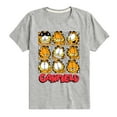 thumbnail image 1 of Garfield - Faces Grid - Toddler And Youth Short Sleeve Graphic T-Shirt, 1 of 5