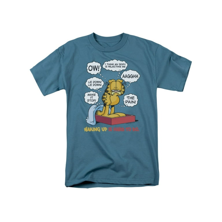 Garfield Waking Up Is Hard To Do T Shirt Garfield Waking Up Is Hard To Do T Shirt