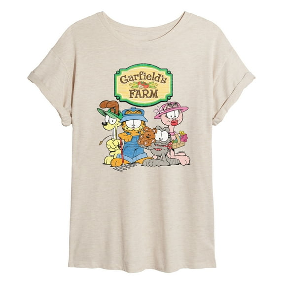 Garfield - Farm Group - Women's Oversized T-Shirt
