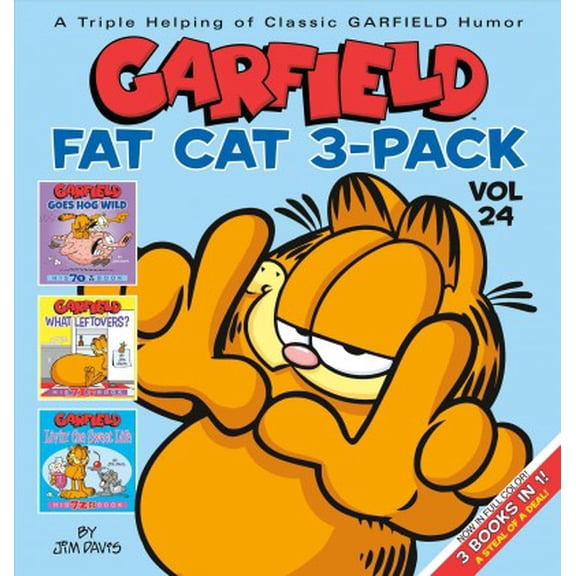 Pre-Owned Garfield Fat Cat #24: Garfield Goes Hog Wild / Garfield What Leftovers? / Garfield Livin' the Sweet Life Paperback