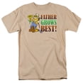thumbnail image 1 of Garfield Father Grows Best Father's Day Unisex Adult T Shirt, Sand, 2X-Large, 1 of 5