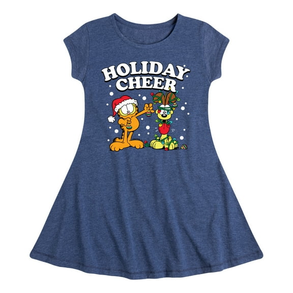 Garfield - Feliz Navi Dog - Toddler And Youth Girls Fit And Flare Dress