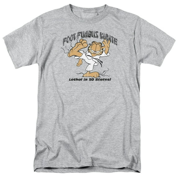 Garfield - Foot Fungus Karate - Short Sleeve Shirt - Large