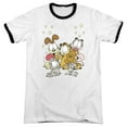 thumbnail image 1 of Garfield Friends Are Best Adult Ringer White Black, 1 of 1