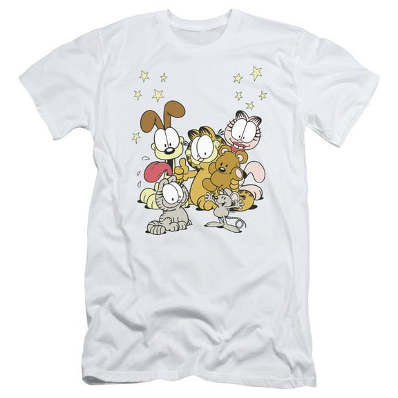 Garfield Friends Are Best S/S Adult 30/1 T-Shirt White