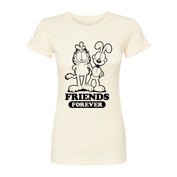 Garfield - Friends Forever - Juniors Fitted Graphic T-Shirt