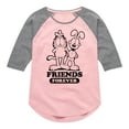 thumbnail image 1 of Garfield - Friends Forever - Toddler & Youth Girls Raglan Graphic T-Shirt, 1 of 4