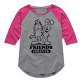 thumbnail image 1 of Garfield - Friends Forever - Toddler & Youth Girls Raglan Graphic T-Shirt, 1 of 4