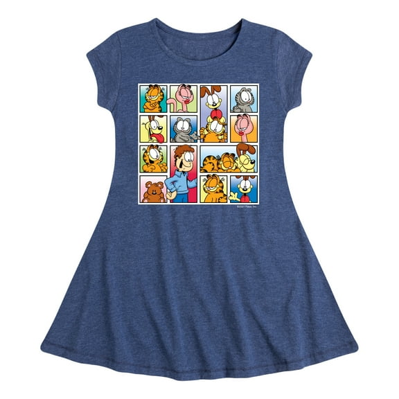 Garfield - Friends - Toddler And Youth Girls Fit And Flare Dress