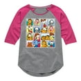 thumbnail image 1 of Garfield - Friends - Toddler And Youth Girls Raglan Graphic T-Shirt, 1 of 4