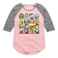 thumbnail image 1 of Garfield - Friends - Toddler And Youth Girls Raglan Graphic T-Shirt, 1 of 4