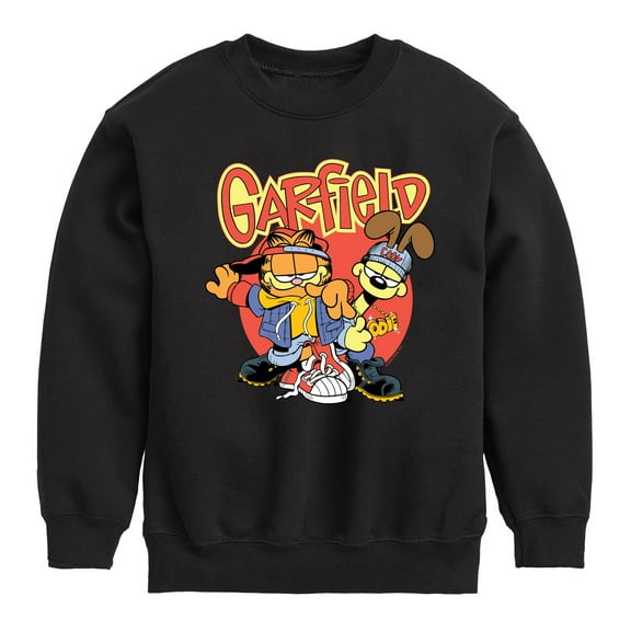 Garfield - Garf And Odie Logo - Toddler & Youth Crewneck Fleece Sweatshirt