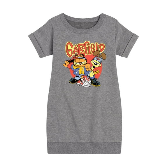 Garfield - Garf And Odie Logo - Toddler & Youth Girls Fleece Dress