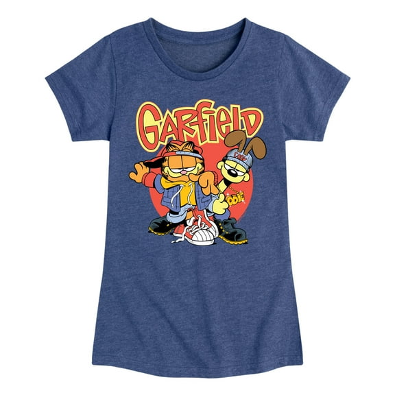 Garfield - Garf And Odie Logo - Toddler & Youth Girls Short Sleeve Graphic T-Shirt