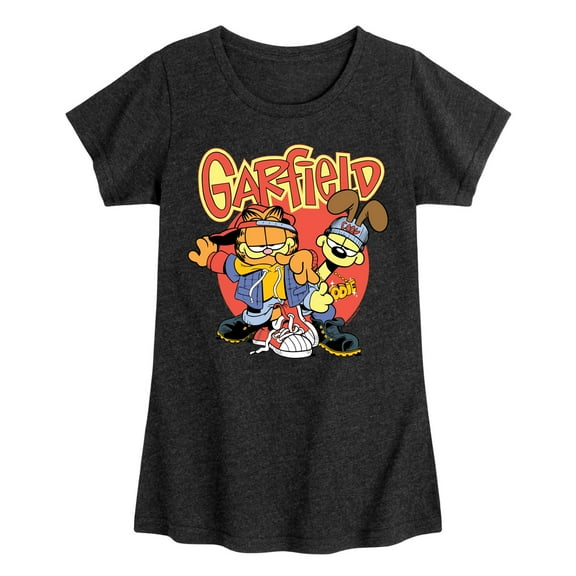 Garfield - Garf And Odie Logo - Toddler & Youth Girls Short Sleeve Graphic T-Shirt