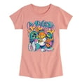 thumbnail image 1 of Garfield - Garf Graffiti - Girls Fitted Short Sleeve Graphic T-Shirt, 1 of 5