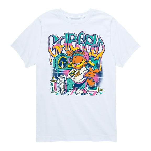 Garfield - Garf Graffiti - Youth And Toddler Short Sleeve Graphic T-Shirt