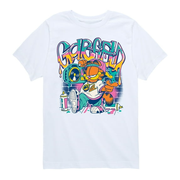 Garfield - Garf Graffiti - Youth And Toddler Short Sleeve Graphic T-Shirt
