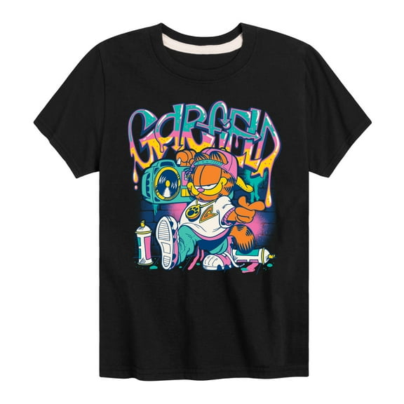 Garfield - Garf Graffiti - Youth And Toddler Short Sleeve Graphic T-Shirt