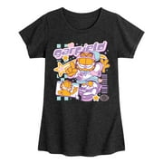 GARFIELD - Garf Kawaii Y2K - Girls Fitted Short Sleeve Graphic T-Shirt