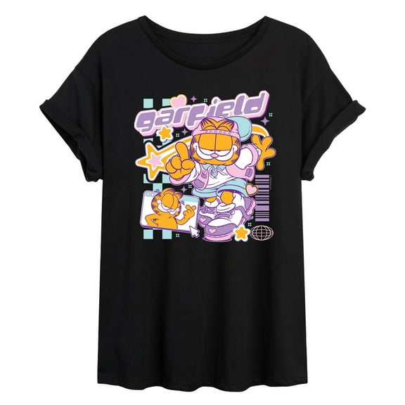 Garfield - Garf Kawaii Y2K - Women's Oversized Graphic T-Shirt