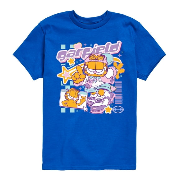 Garfield - Garf Kawaii Y2K - Youth And Toddler Short Sleeve Graphic T-Shirt