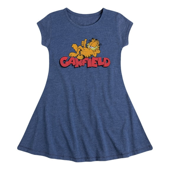 Garfield - Garf Laying - Toddler & Youth Girls Fit & Flare Dress