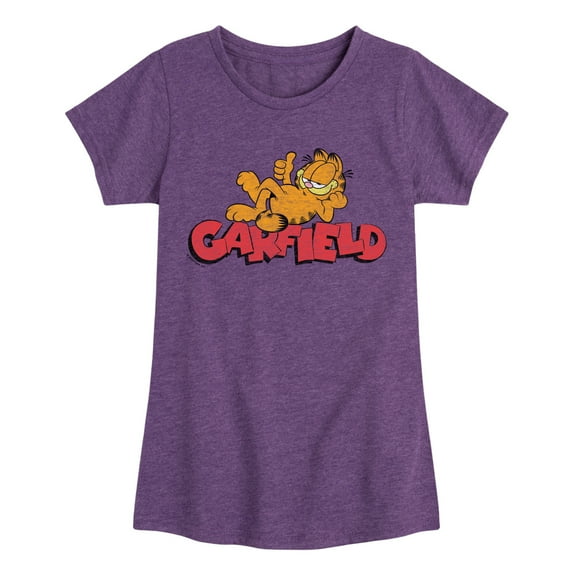 Garfield - Garf Laying - Toddler & Youth Girls Short Sleeve Graphic T-Shirt