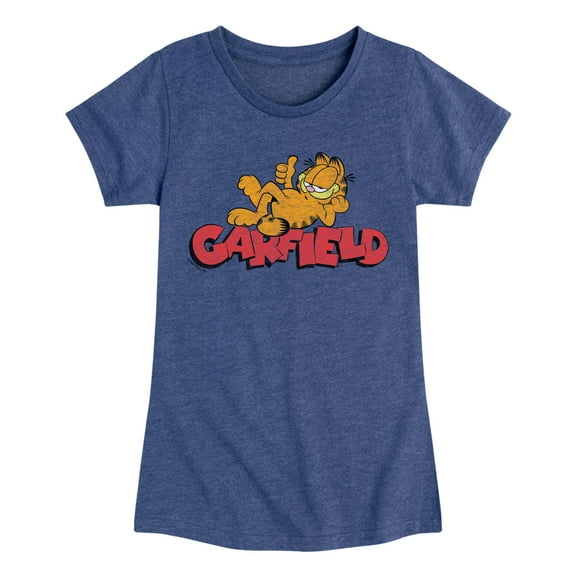 Garfield - Garf Laying - Toddler & Youth Girls Short Sleeve Graphic T-Shirt