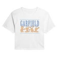 thumbnail image 1 of Garfield - Garf Lineup - Juniors Cropped Graphic T-Shirt, 1 of 4