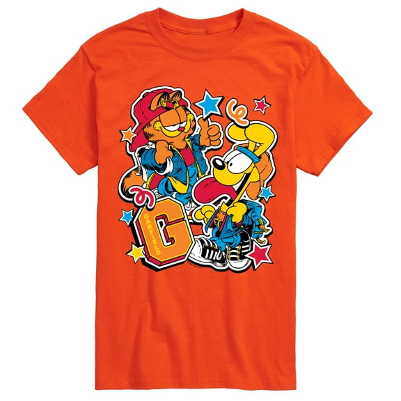 Garfield - Garf Odie Stickers - Men's Short Sleeve Graphic T-Shirt