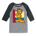 thumbnail image 1 of Garfield - Garf Pixel Square - Toddler & Youth Raglan Graphic T-Shirt, 1 of 4