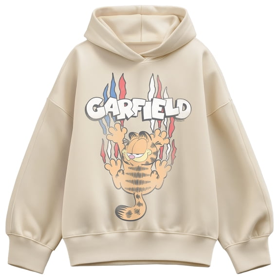 Garfield - Garfield Americana Oversized Fleece Hoodie Sweatshirt