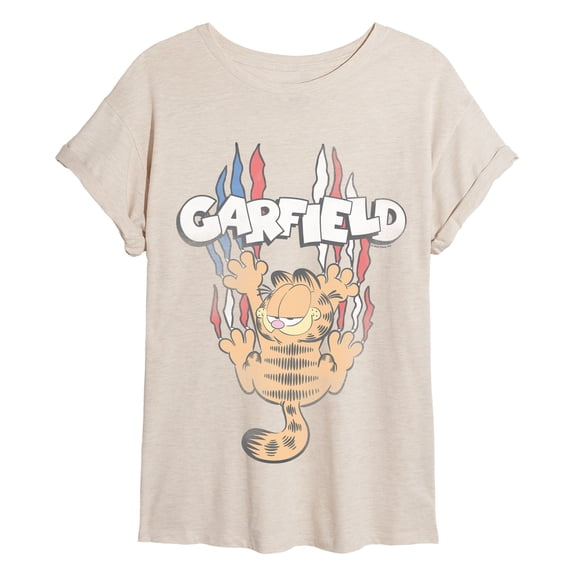Garfield - Garfield Americana - Women's Oversized Graphic T-Shirt