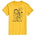 thumbnail image 1 of Garfield - Garfield And Odie  - Men's Short Sleeve Graphic T-Shirt, 1 of 5