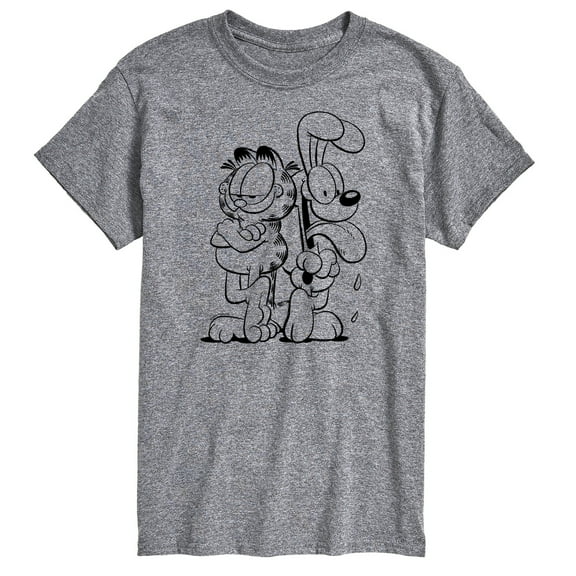 Garfield - Garfield And Odie  - Men's Short Sleeve Graphic T-Shirt