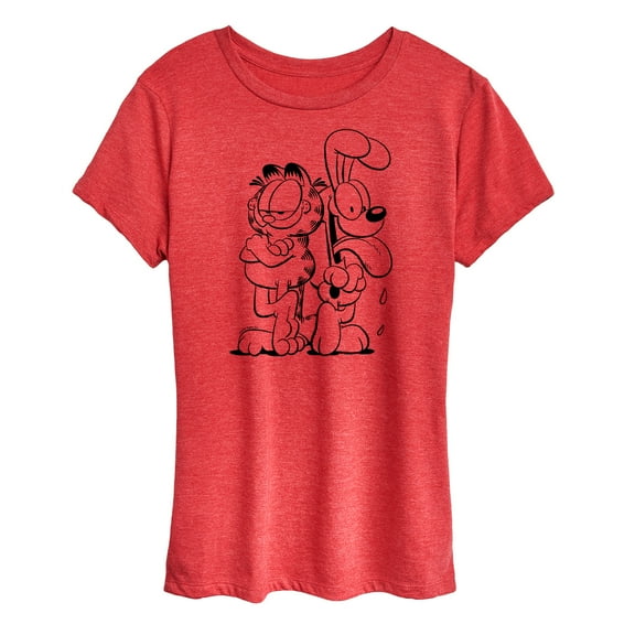Garfield - Garfield And Odie  - Women's Short Sleeve Graphic T-Shirt