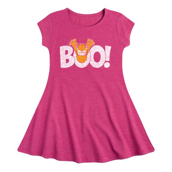 Garfield - Garfield Boo - Toddler And Youth Girls Fit And Flare Dress