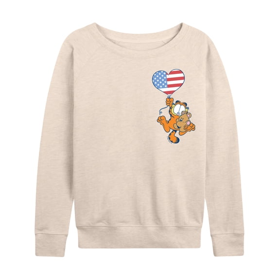 Garfield - Garfield Flag - Women's French Terry Long Sleeve Pullover