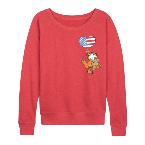 Garfield - Garfield Flag - Women's French Terry Long Sleeve Pullover