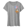 thumbnail image 1 of Garfield - Garfield Flag - Women's Short Sleeve Graphic T-Shirt, 1 of 4