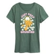 thumbnail image 1 of Garfield - Garfield Flowers Keep Growing - Ladies Short Sleeve Graphic T-Shirt, 1 of 5